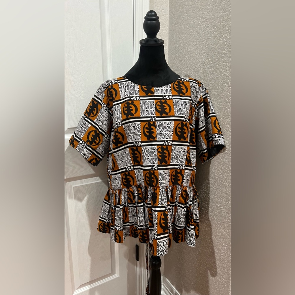 African Brown and Black Women Ethnic Top